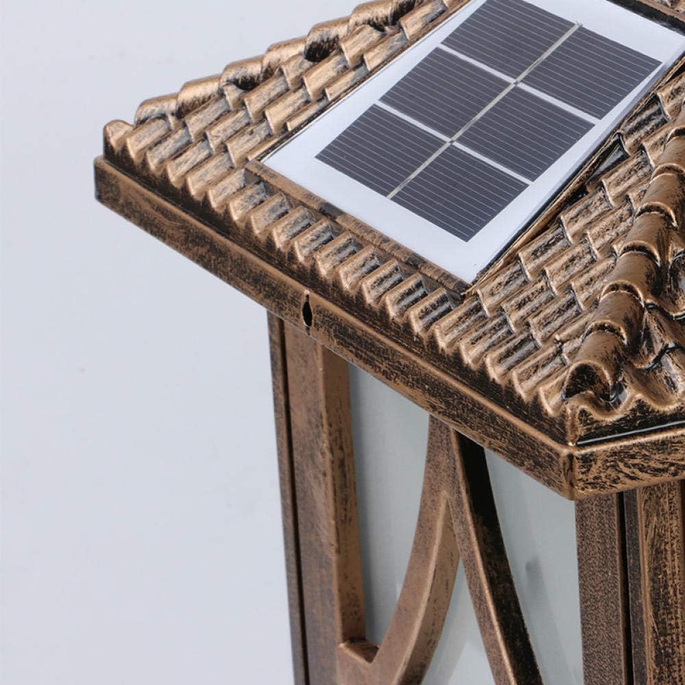 Outdoor Street Lights Street lamp Outdoor Pillar Waterproof Solar lamp Outdoor Wall lamp Retro Garden Column Headlights e