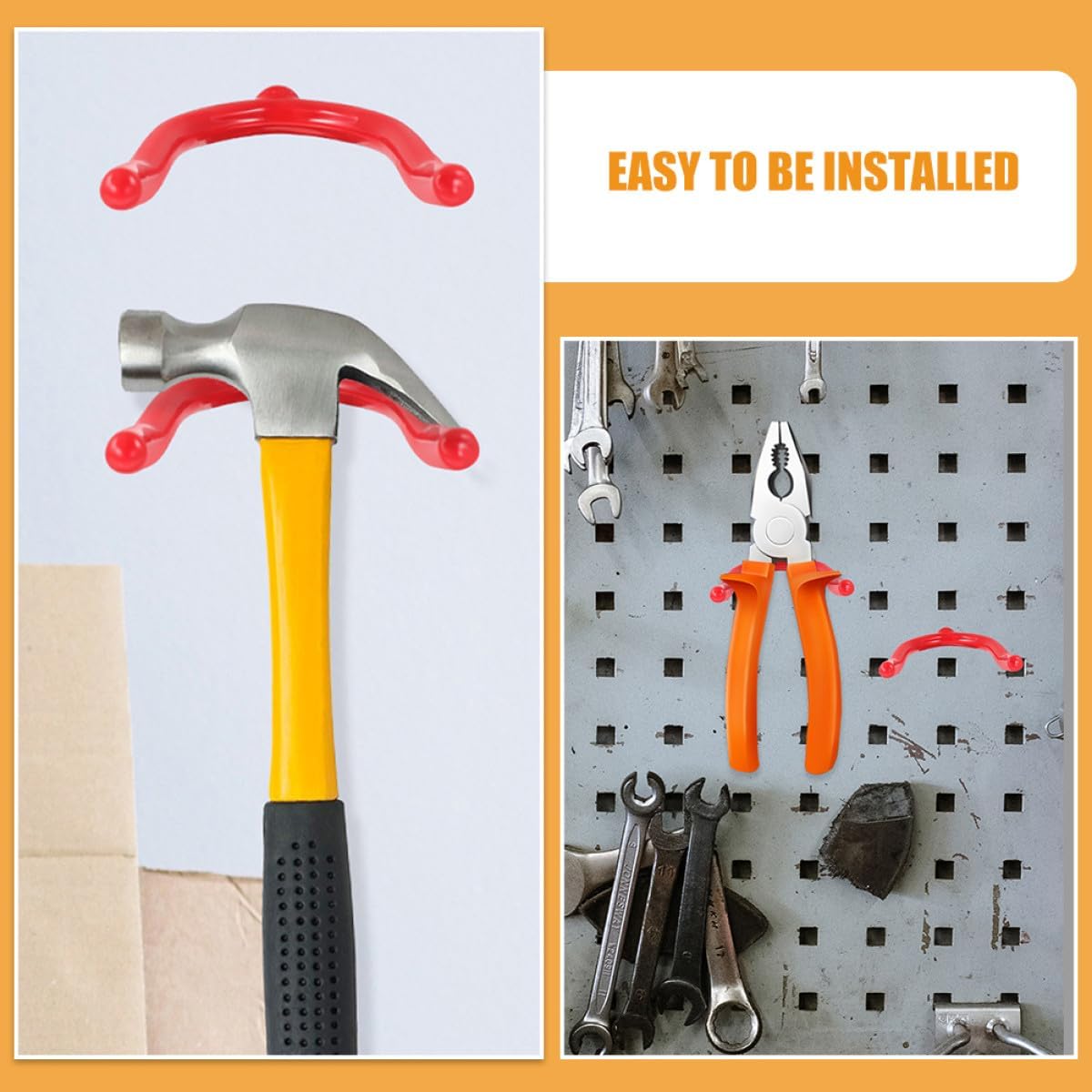 Milisten 12pcs Heavy Duty Garage Wall Hooks Multi-Function Metal Tool 