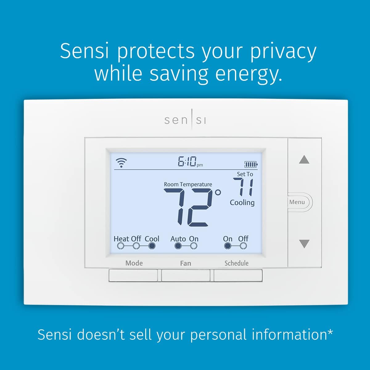 Sensi Smart Thermostat, 100 Years Of Expertise, Wi-Fi, Data Privacy, P