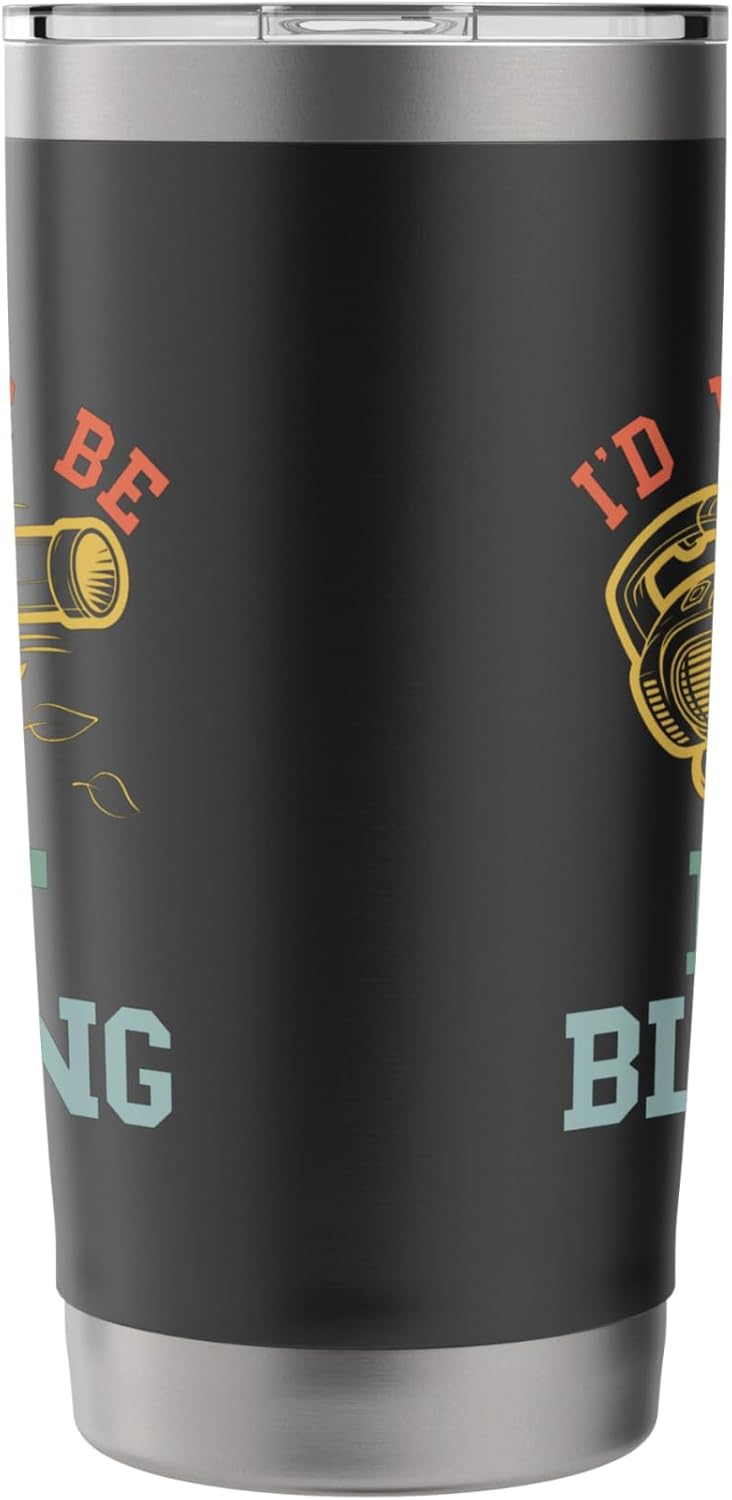I'd Rather Be Leaf Blowing Landscaping Funny Lawn Care Yard Stainless Steel Insulated Tumbler