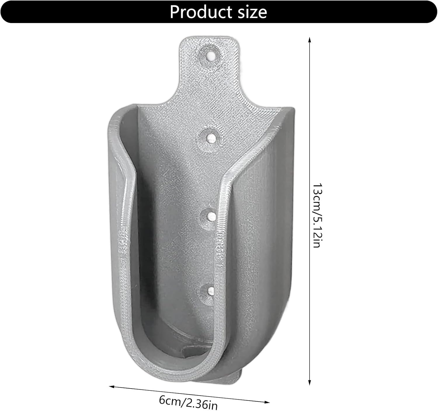 Wall Mounted Hose Nozzle Holder For Outdoor Sprayers Printed Organiser