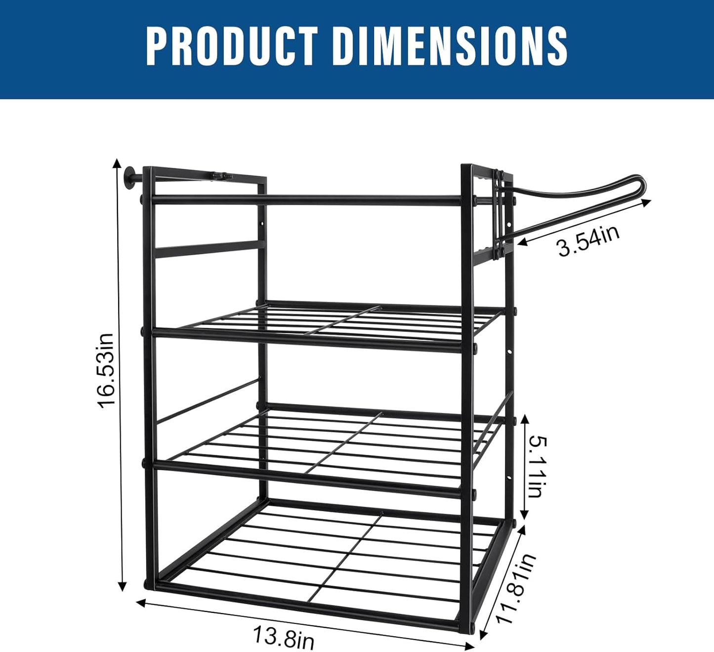 Power Tool Organizer Wall Mount - Lawn Weed Eater Rack Hanger Power Tool Heavy Duty Holder for Ego Leaf Blower and Weed Eater, 2-in-1, Only Shelf