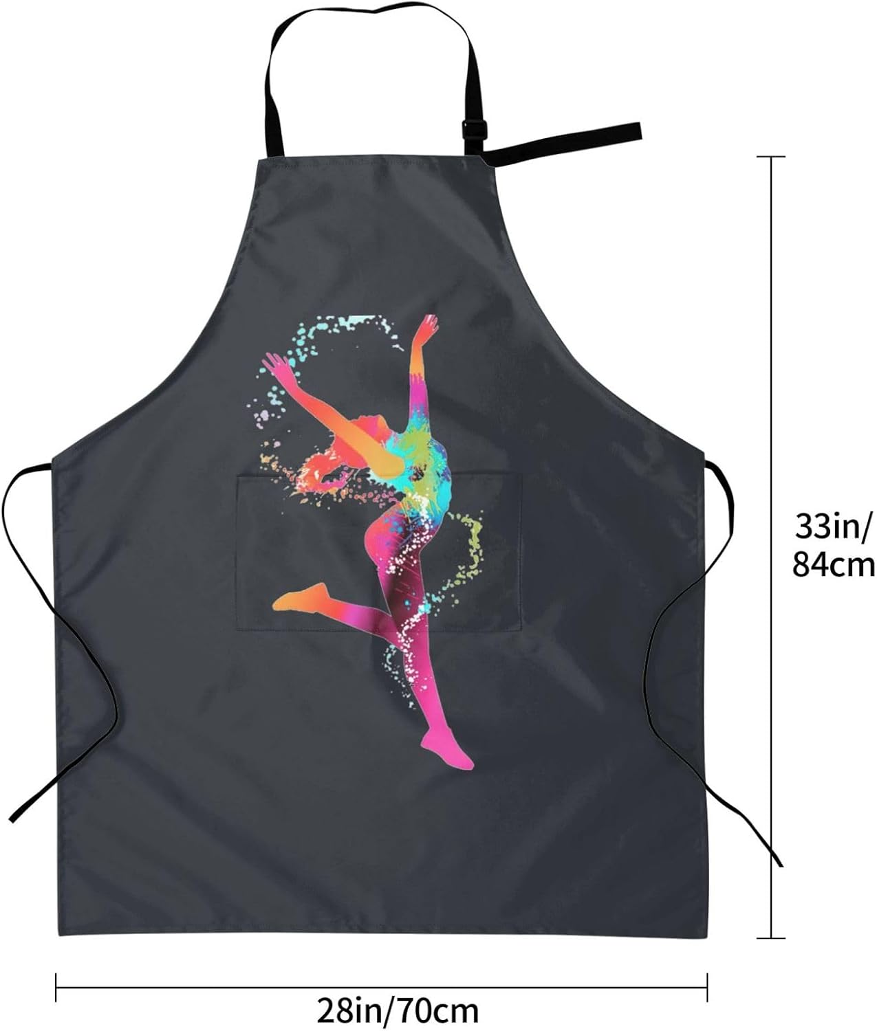 Color Woman print Waterproof apron with pocket adjustable cooking apron for adult kitchen bibs to bake
