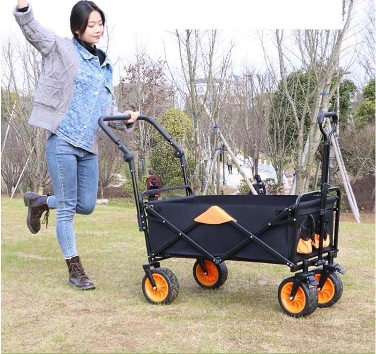 Collapsible Wagon Cart with Wheels Foldable Folding Wagons Carts Silen