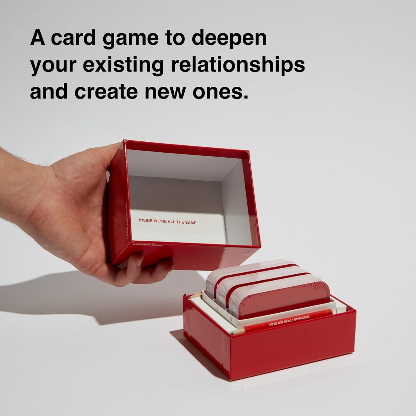 WE'RE NOT REALLY STRANGERS Card Game - 150 Conversation Cards for Adul