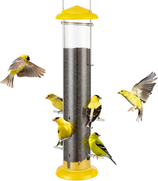 Kingsyard Metal Finch Feeder for Thistle/Nyjer Seed, Tube Bird Feeders