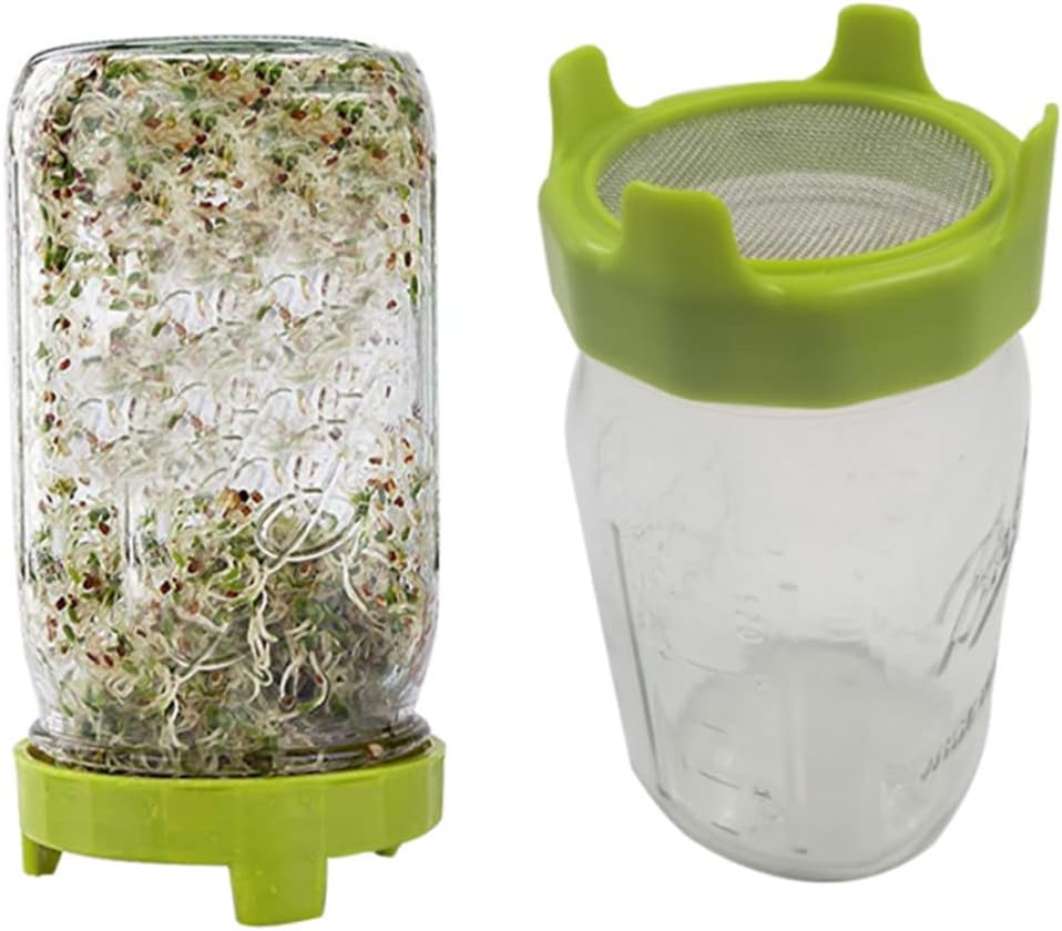 2pcs Sprouting Lid Garden Tools Lid Sprouting Net Cover Beans Sprouts 