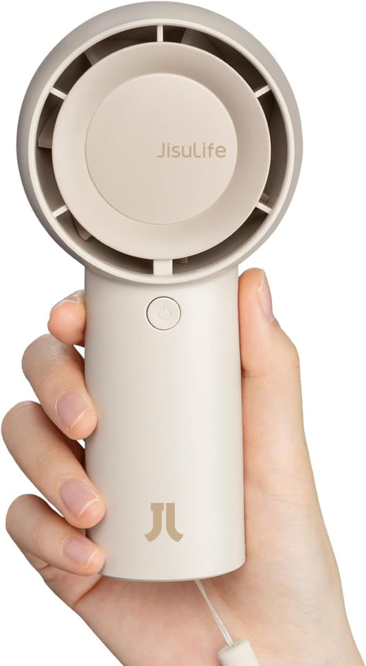 JISULIFE Handheld Portable Turbo Fan [16H Max Cooling Time], 4000mAh U