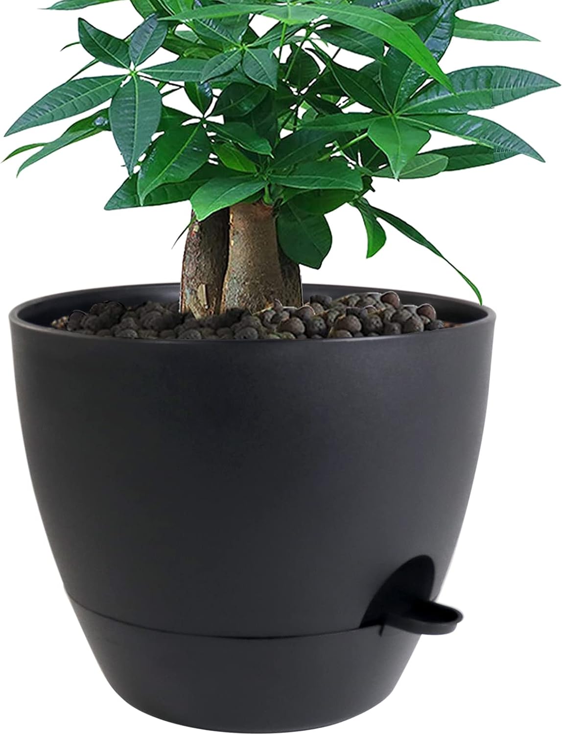 12 inch Large Self Watering Pots, Plastic Planters with 60oZ Removable