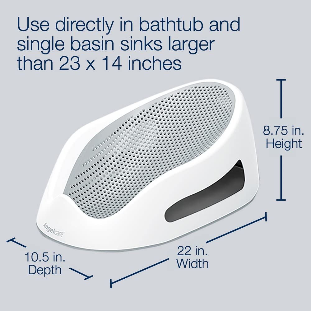 Angelcare Baby Bath Support (Aqua) | Ideal for Babies Less Than 6 Mont