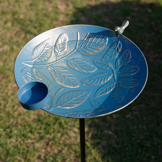 Stargarden Bird Bath, Garden Bird Baths Metal Birdfeeder, 46 Inches He