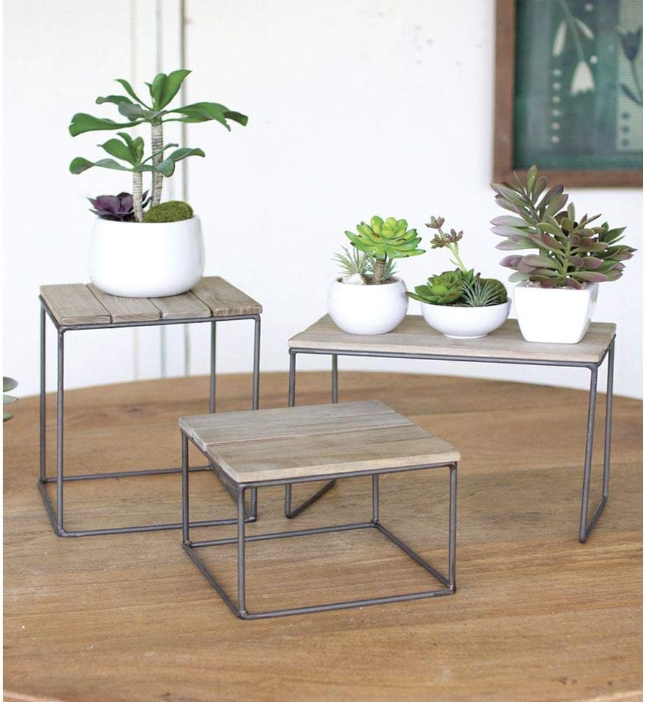 Rustic Wood Risers