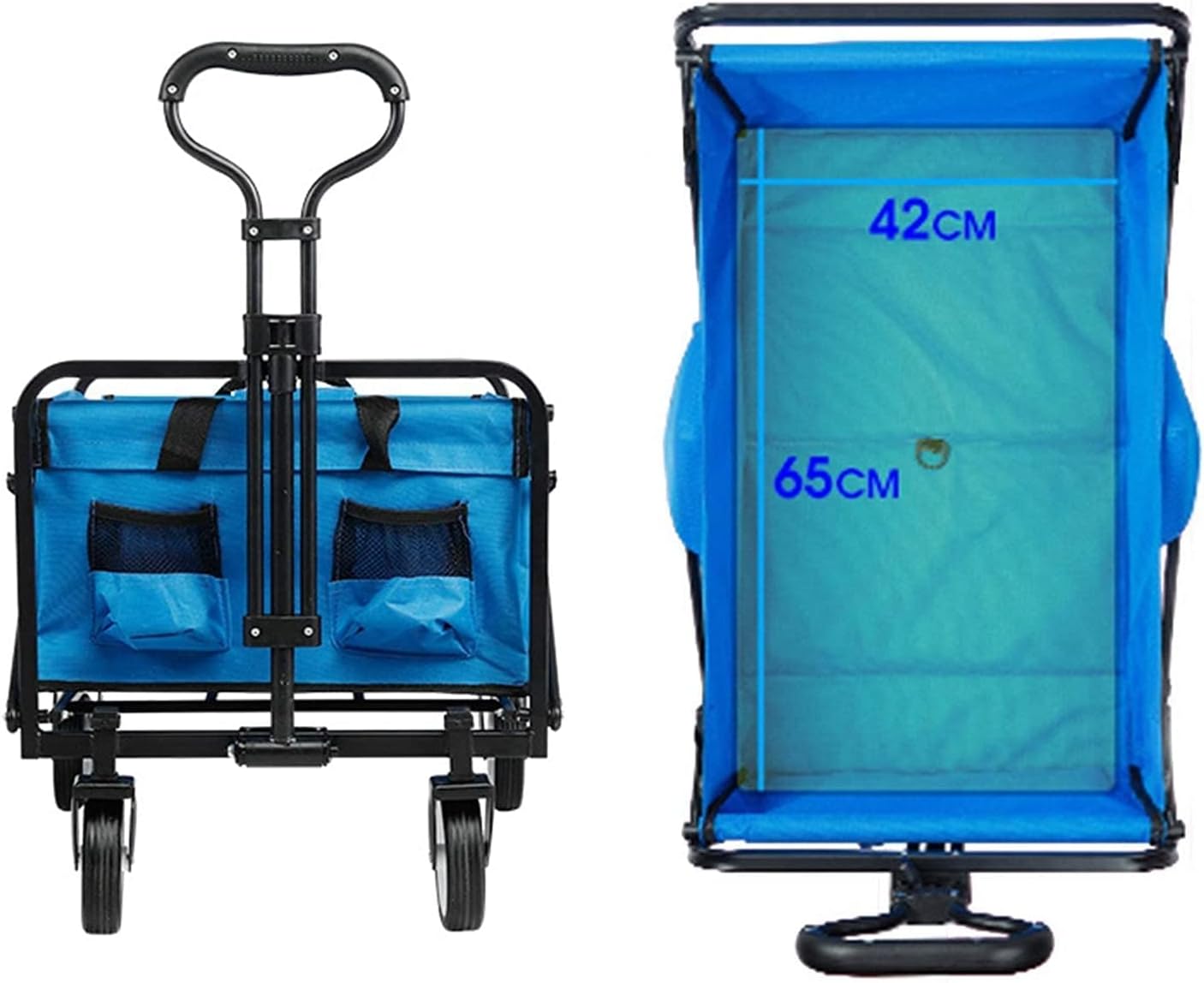 Portable Camping Cart,Camping Wagon Outdoor Utility Wagon Folding Gard