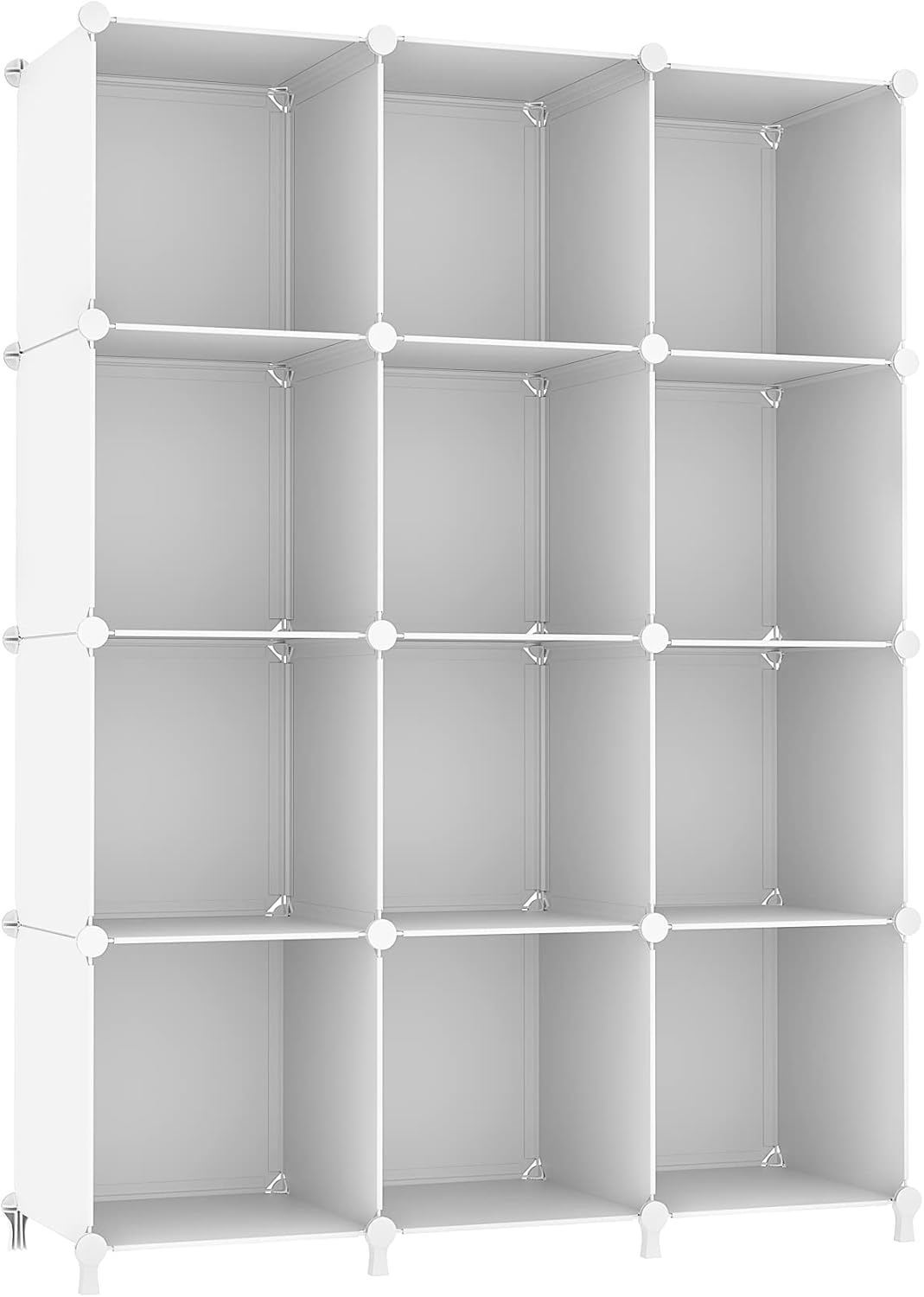 AWTATOS Cube Storage Organizer Storage 12 Cube Bookshelf DIY Plastic C