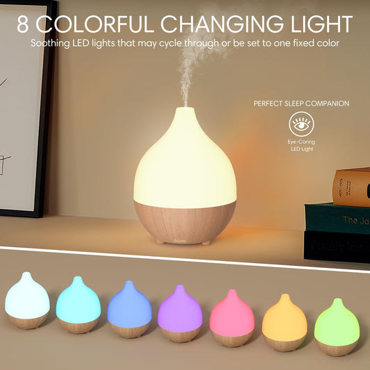 SALKING Essential Oil Diffuser (Set of 2), 100ml Small Aromatherapy Di