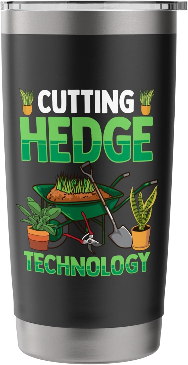 Lawn Care Mowing Design For Landscapers - Cutting Hedge Stainless Steel Insulated Tumbler