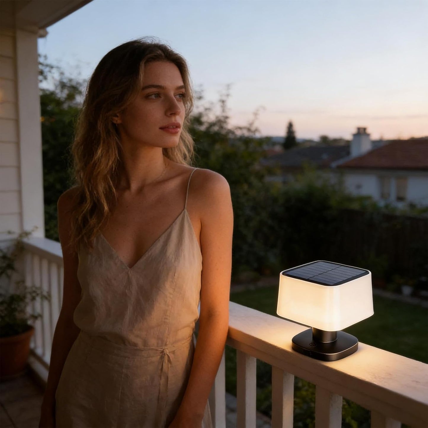 Rechargeable LED Desk Lamp, ABS Electronic Components Solar Cordless Telescopic Lantern with 3 Brightness Levels Design for Bedroom Lighting, Outdoor Camping, Desk Readin