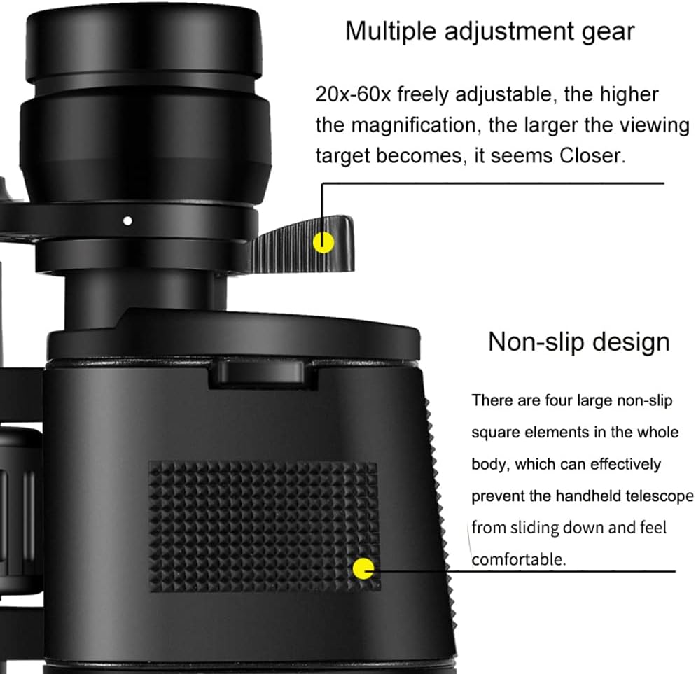 20-60X70 High Magnification HD Professional Zoom Binoculars20X-60X Times Telescope for Bird Watching and Hunting