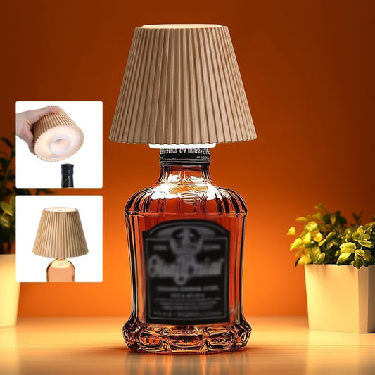 WILIT Wireless Bottle Lamp Shades for Table Lamps, 3 Level Brightness 