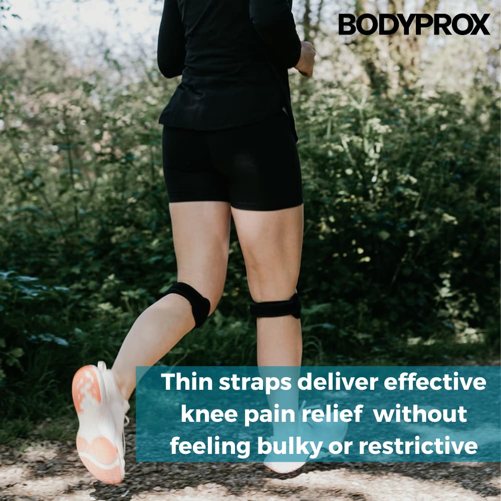 Bodyprox Patella Tendon Knee Strap 2 Pack, Knee Pain Relief Support Br