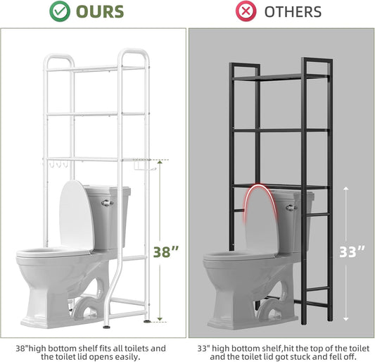 Simple Trending Over The Toilet Storage Rack, Metal 3 Tier Bathroom Or