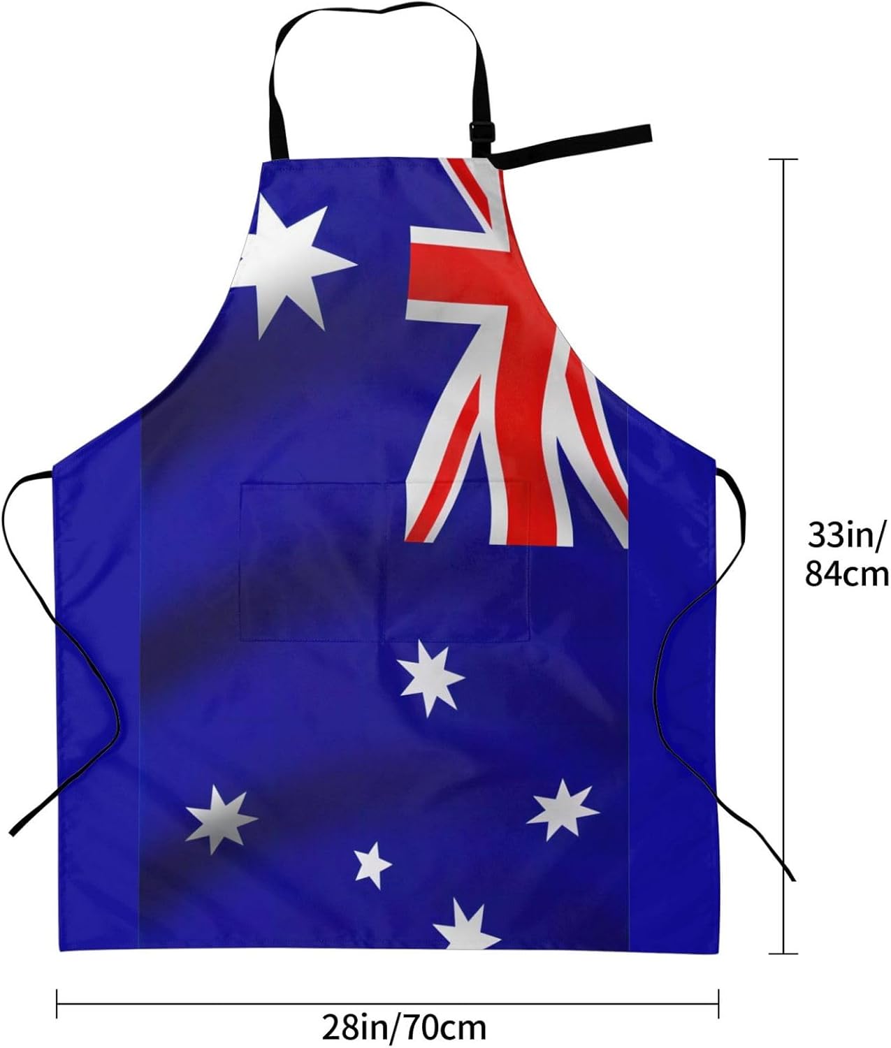 Australian flag print Waterproof chef's apron with pocket apron for ki