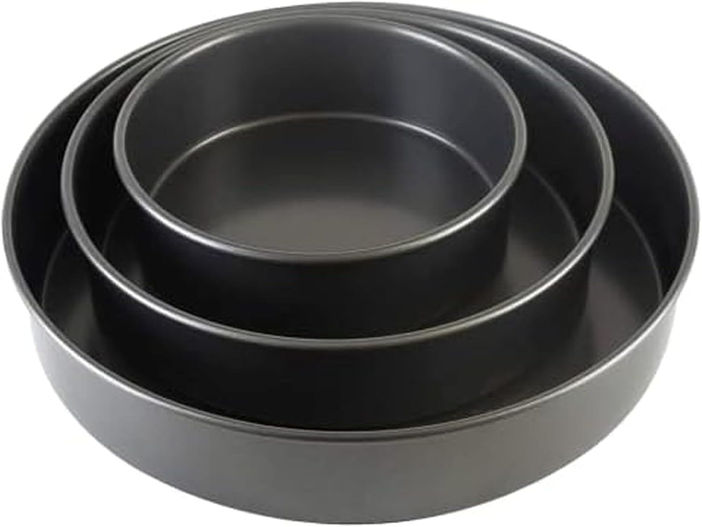 Chicago Metallic Professional 3-Piece Round Cake Pan Set of 6, 8, 10 i
