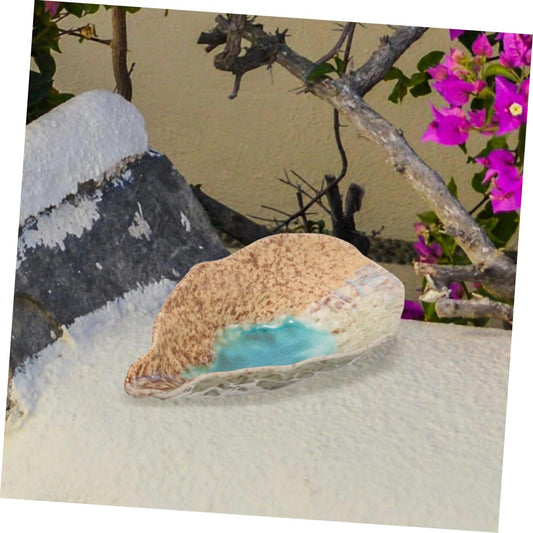 Milisten Butterflies Outdoor Butterfly Feeder Garden Decor Feeder Holder Ceramic