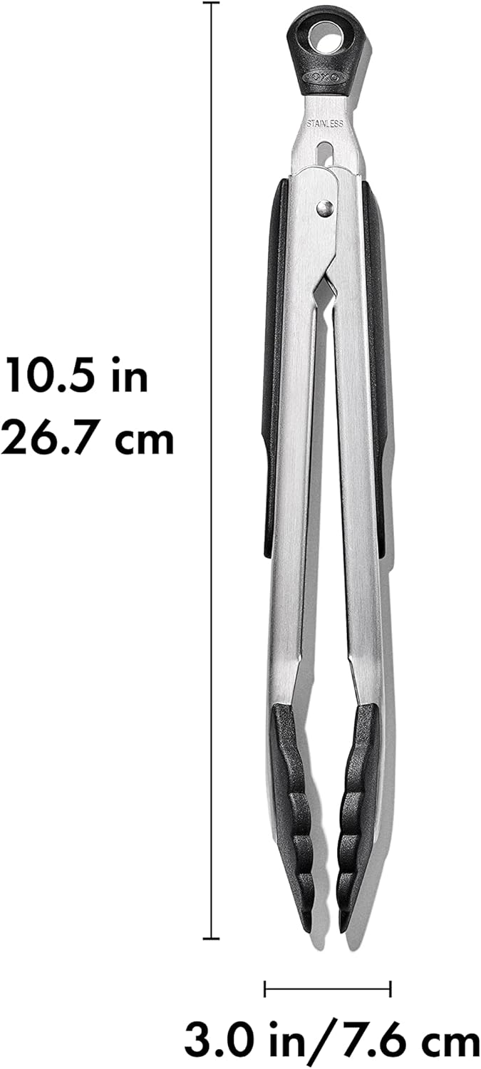 OXO Good Grips 2-Piece Tongs with Nylon Heads Set