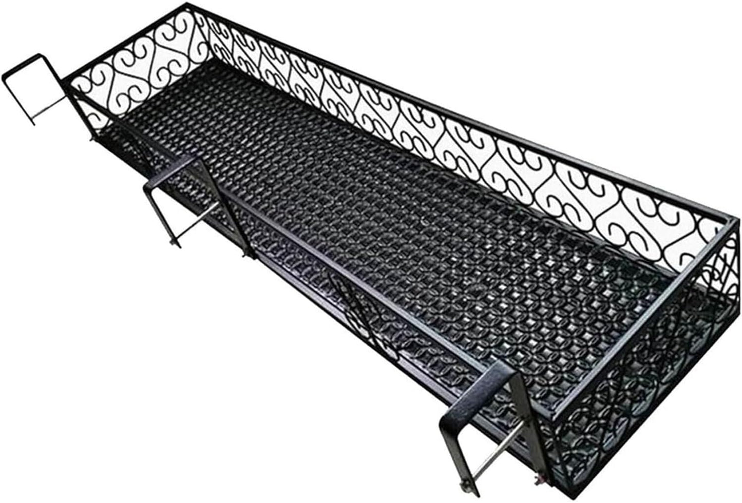 Thick Railing Planter & Fence Planters - Durable Hanging Flower Shelf for Balcony, Window Sill & Succulent/Pothos Plant Stand (30x60x18cm)