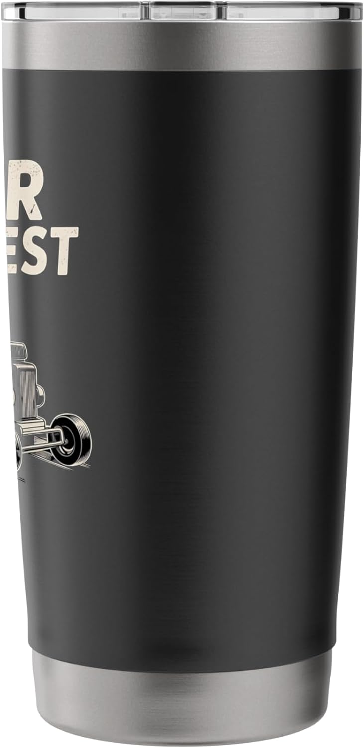 Father Mows Best Zero-Turn Mower, Funny Lawn Dad Joke Stainless Steel Insulated Tumbler