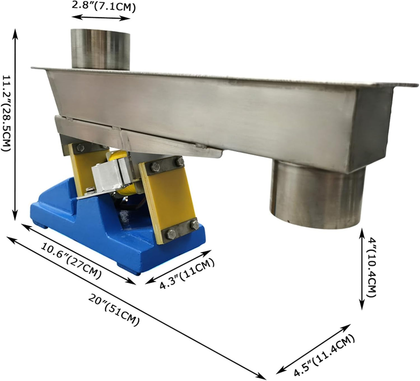 INTBUYING GZV-3F Electromagnetic Vibrating Feeder Closed-Type Shaking 
