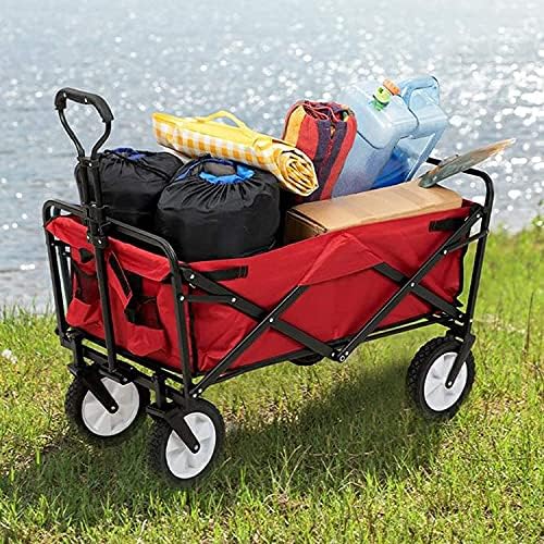 Portable Camping Cart,Beach Trolley Heavy Camping Folding Trolley Gard