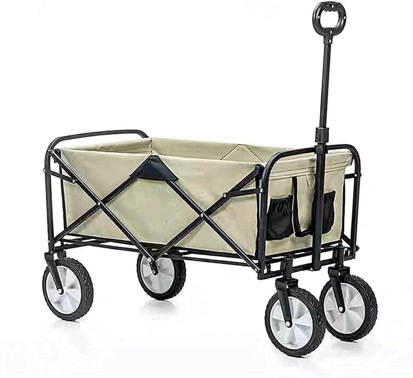 Portable Camping Cart,Camping cart Trolley Foldable,Garden Carts Outdoor Utility Garden Shopping Cart Beach with All-Terrain Wheels and Brake System,Outdoor Fishing campi