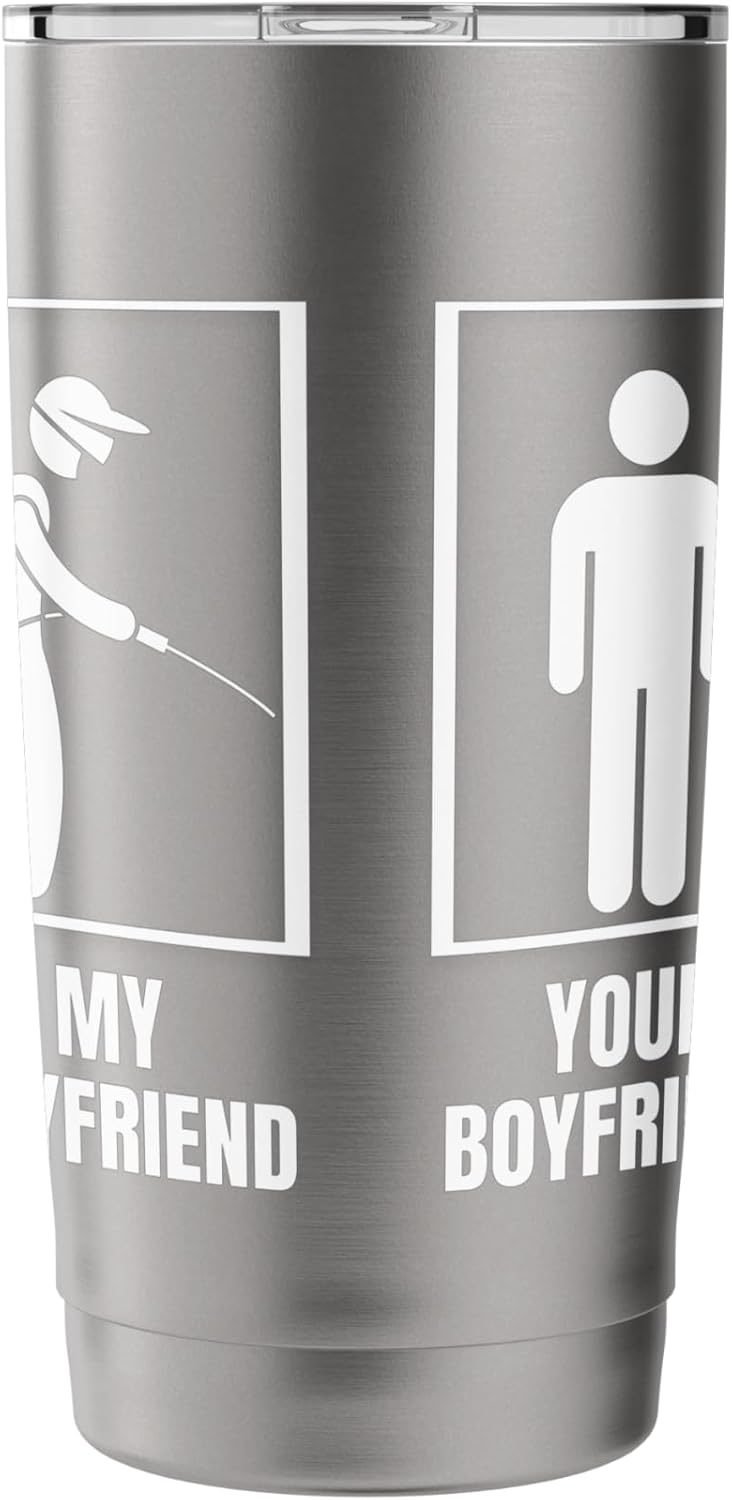 Pest Control Your Boyfriend My Boyfriend Funny Exterminator Stainless Steel Insulated Tumbler