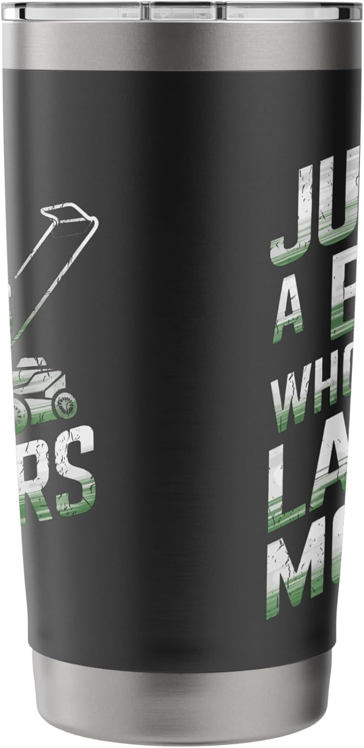 Mowing Business Lawn Mowers Just A Boy Who Loves Lawn Mowers Stainless Steel Insulated Tumbler