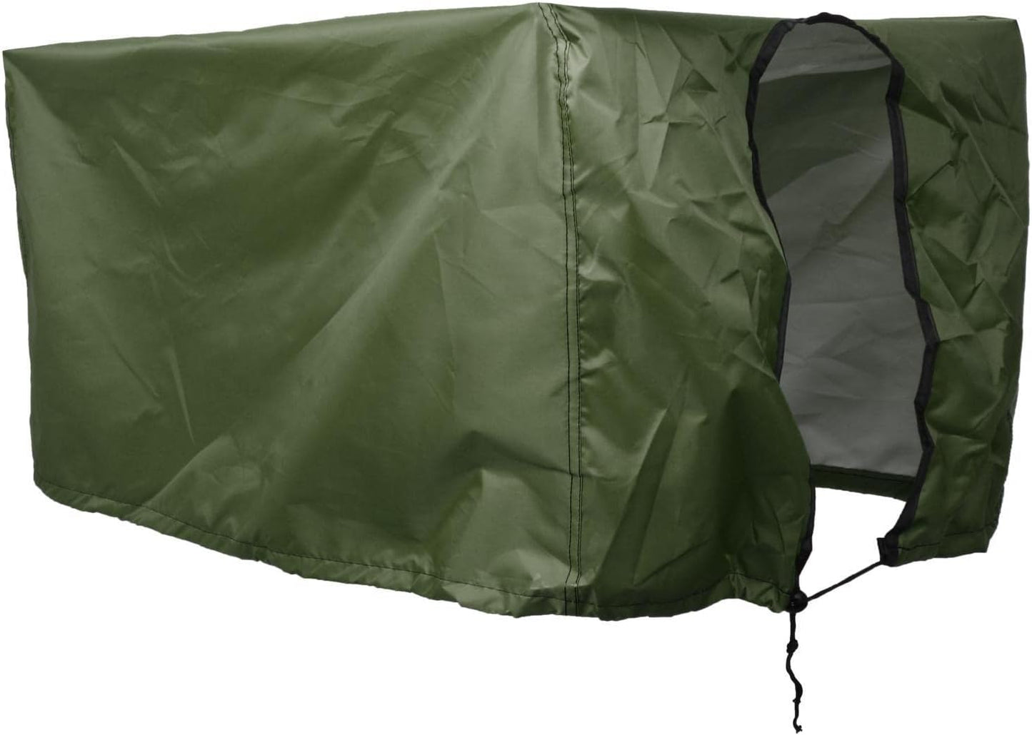 Utility Wagon Cart Cover Drawstring Garden Cart Cover for Folding Trolley Cart (Green)