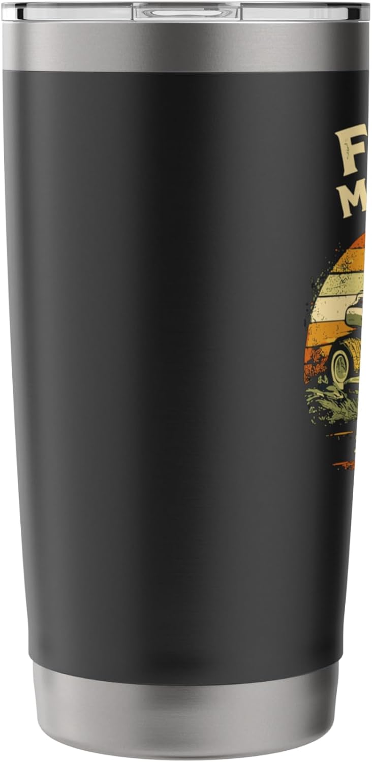 Father Mows Best Vintage Lawn Care Pride Since 2015 Stainless Steel Insulated Tumbler