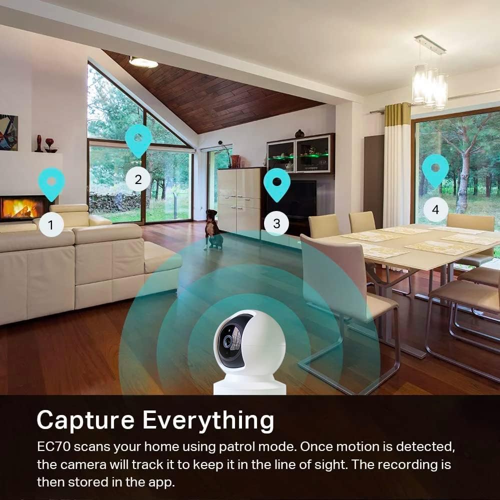Kasa 1080p Indoor Pan/Tilt Wired Security Camera - Works as a Baby & P