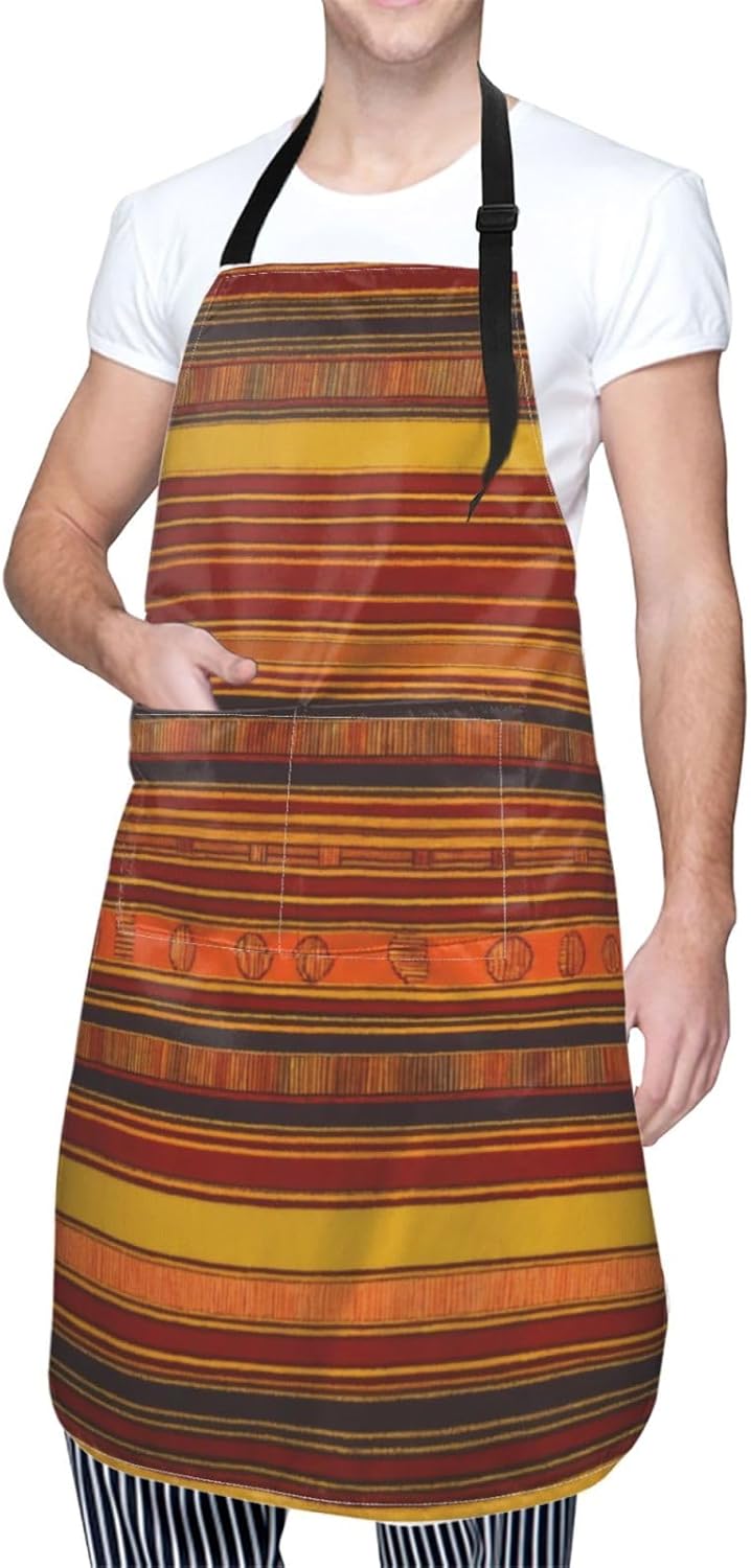 Native American Pattern print Waterproof chef's apron with pocket apro