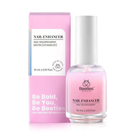 Beetles Nail Strengthener, Air Dry Pink Neutral Nail Polish Strengthen