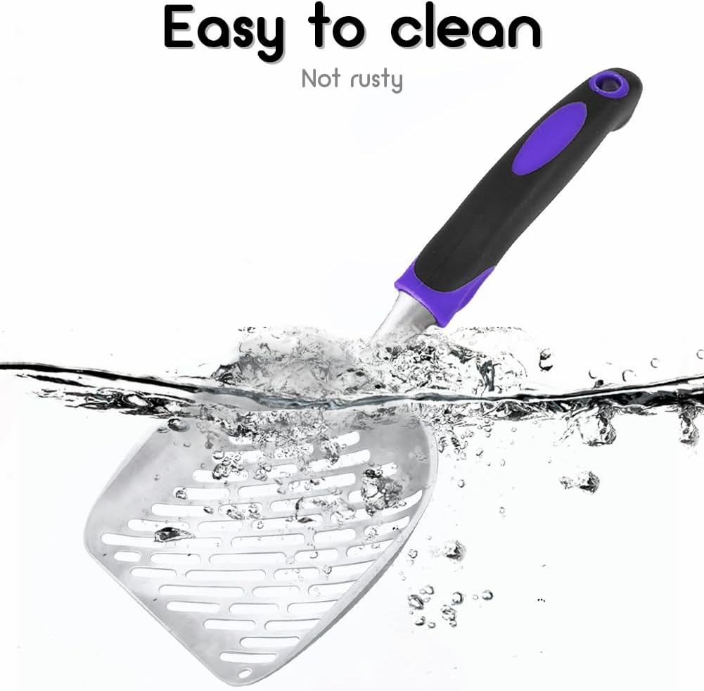 Cat Litter Scoop-Metal Cat Scooper-Long Handle Scoop,Cat Scooper-Poop 