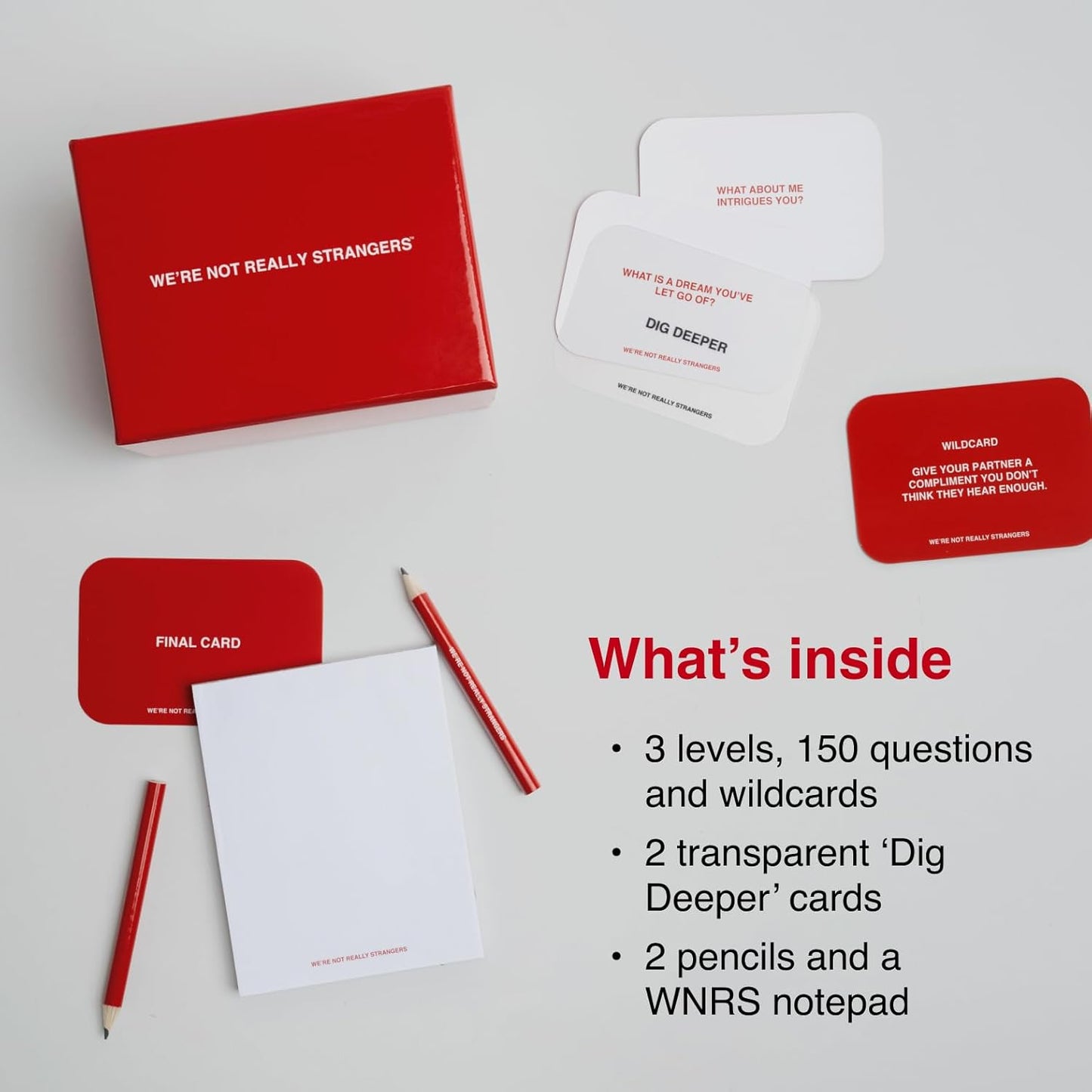 WE'RE NOT REALLY STRANGERS Card Game - 150 Conversation Cards for Adul