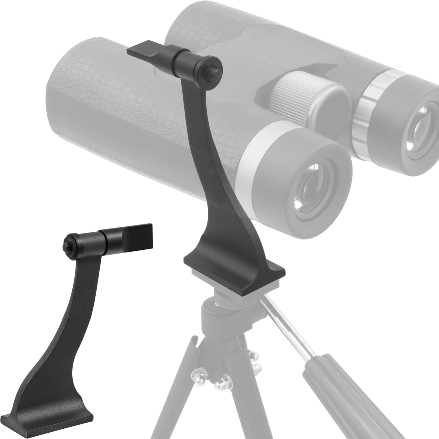 Alstar Binocular Tripod Adapter with Quick Release 1/4 Inch Threading Detachable Mount Aluminium for Roof and Porro Binoculars, Binocular Accessories Tripod Mount for Astronomy