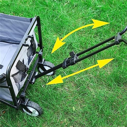 Portable Camping Cart,Portable Folding Camping Beach Cart with Wheels Outdoor Garden Wagon for Shopping Fishing and Festivals