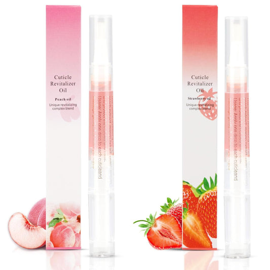 Meschett 2PCS Cuticle Oil Pens for Nail Care,Cuticle Revitalizer Oil P