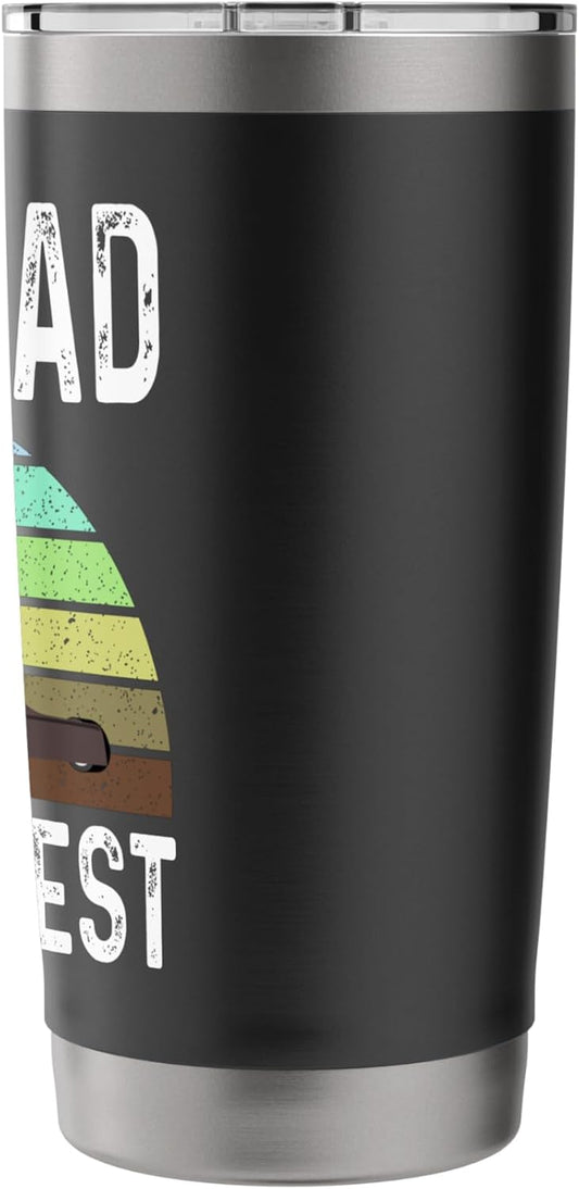 Funny Step Dad Mows Best Lawn Care Grass Mowing Lawn Mower Stainless Steel Insulated Tumbler