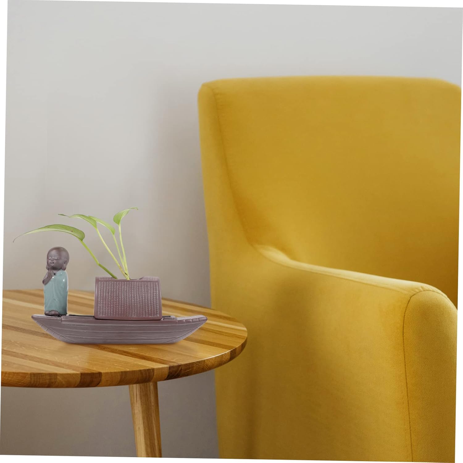 Ceramic Desktop Vase Decorative Flower Container Boat Design for Home 