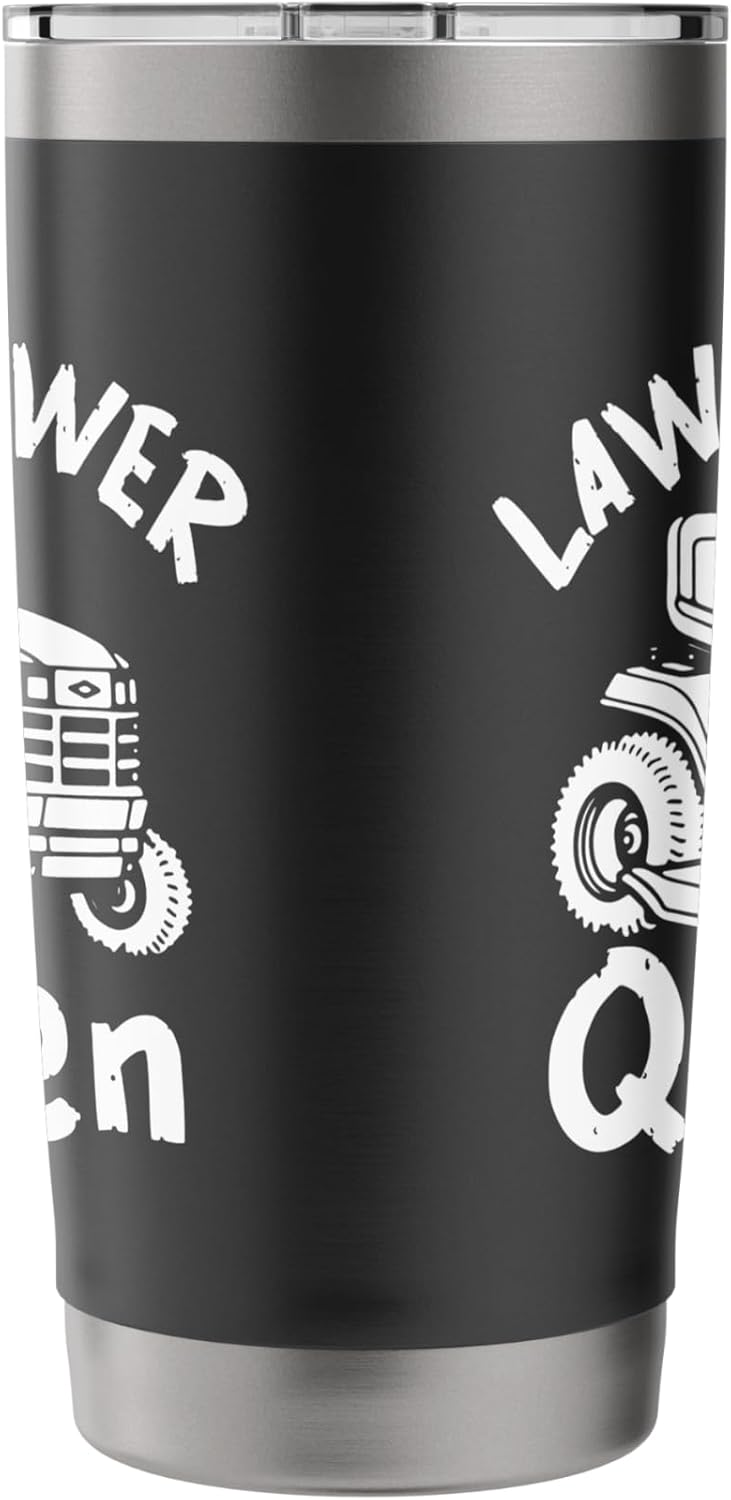 Lawn Mower Queen Funny Grass Cutting Lawn Mowing Stainless Steel Insulated Tumbler