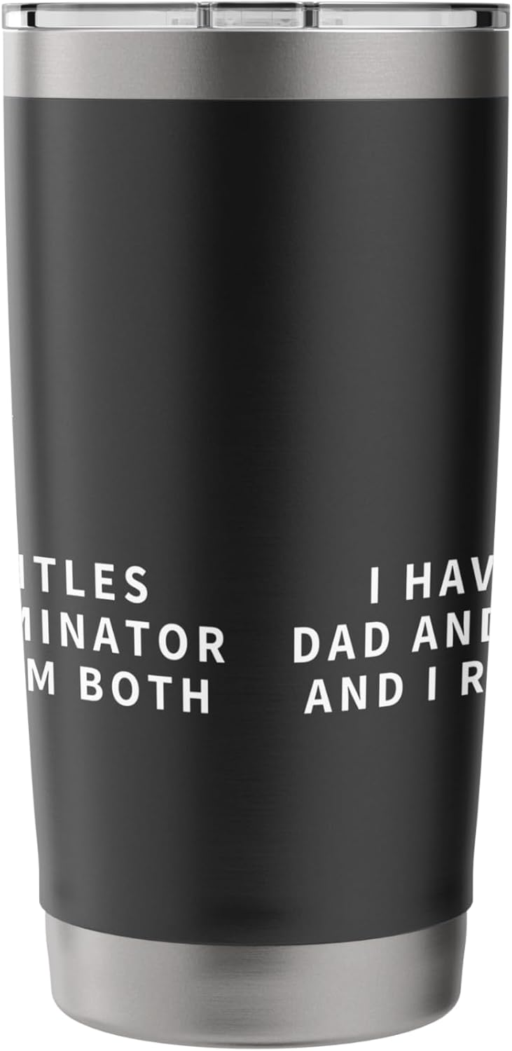 Exterminator And Dad Proud Funny Men Pest Control Stainless Steel Insulated Tumbler